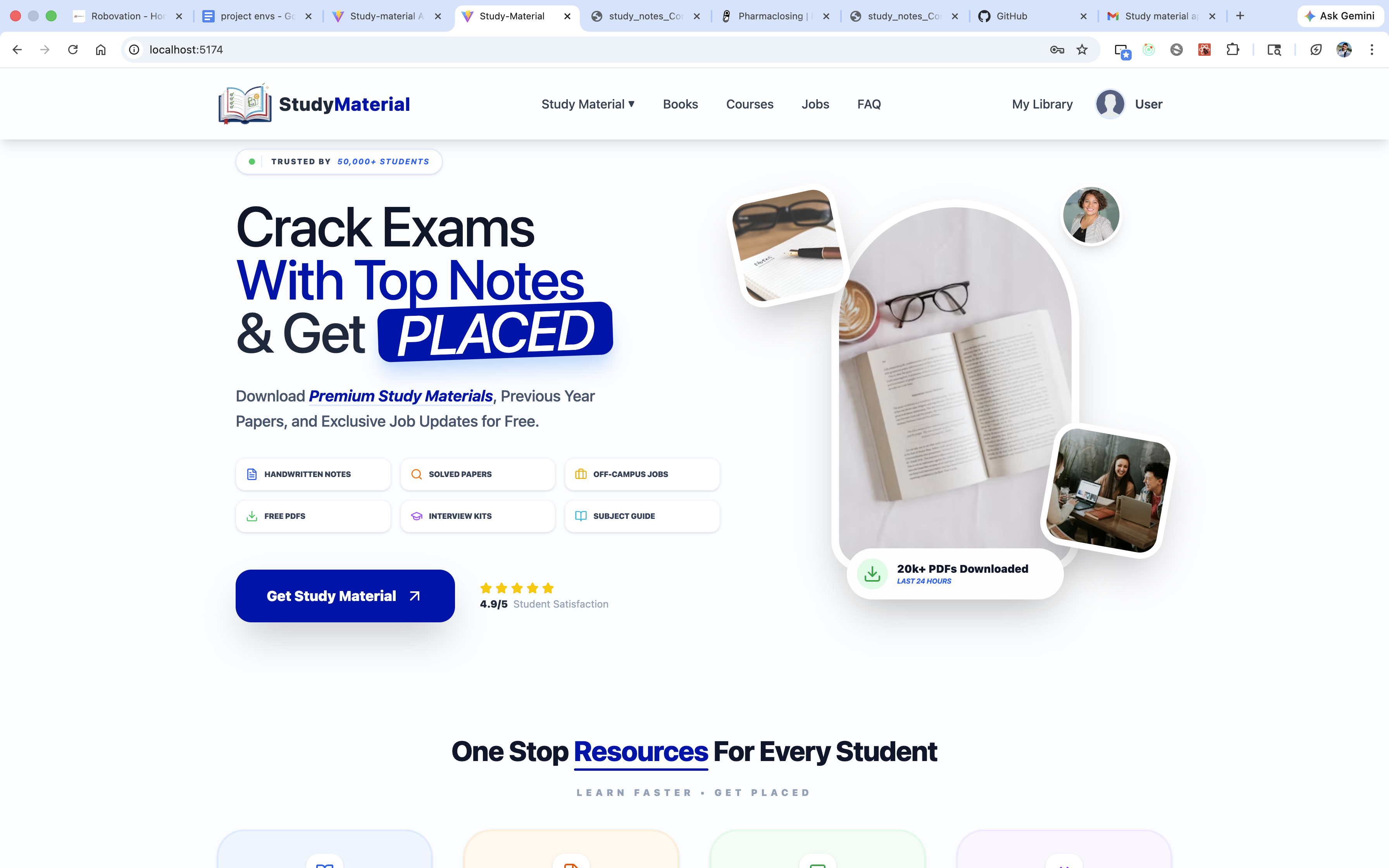 Study Material Platform